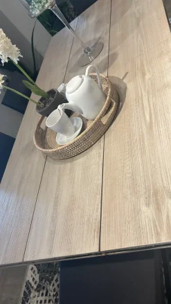 Tavolo in legno rettangolare Tavolo industrial  Marchi cucine in offerta outlet