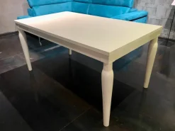 Tavolo in legno rettangolare Slamet Lube cucine in offerta outlet