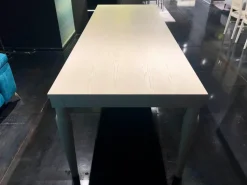 Tavolo in legno rettangolare Slamet Lube cucine in offerta outlet