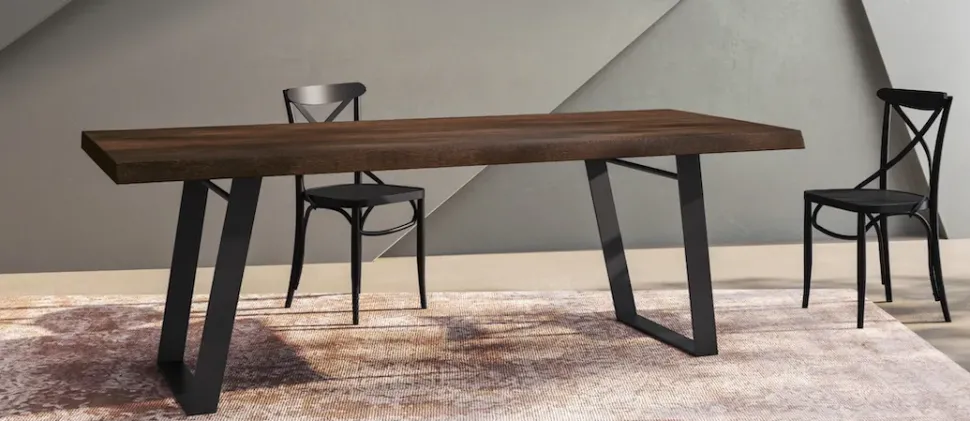 Tavolo in legno rettangolare Narciso Fratelli mirandola in offerta outlet