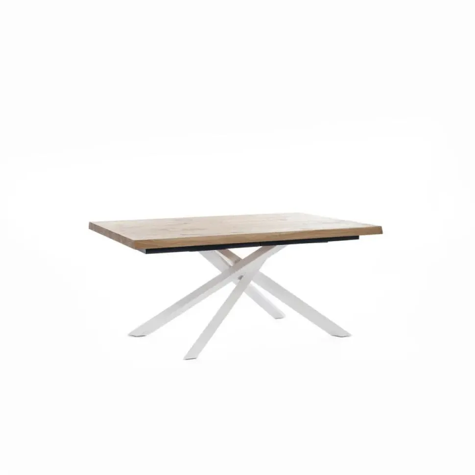 Tavolo in legno rettangolare Spike Stones in Offerta Outlet