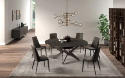 Tavolo in legno rotondo Big round Ozzio in offerta outlet