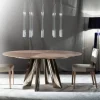 Tavolo in legno rotondo Tavolo luxury rotondo maxi Md work in offerta outlet