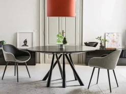 Tavolo in legno rotondo Villa varda Md work in offerta outlet