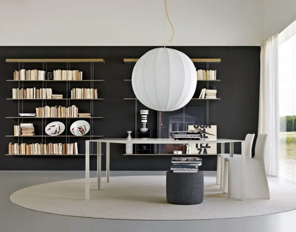 Tavolo in metallo rettangolare Less less Molteni & c in Offerta Outlet