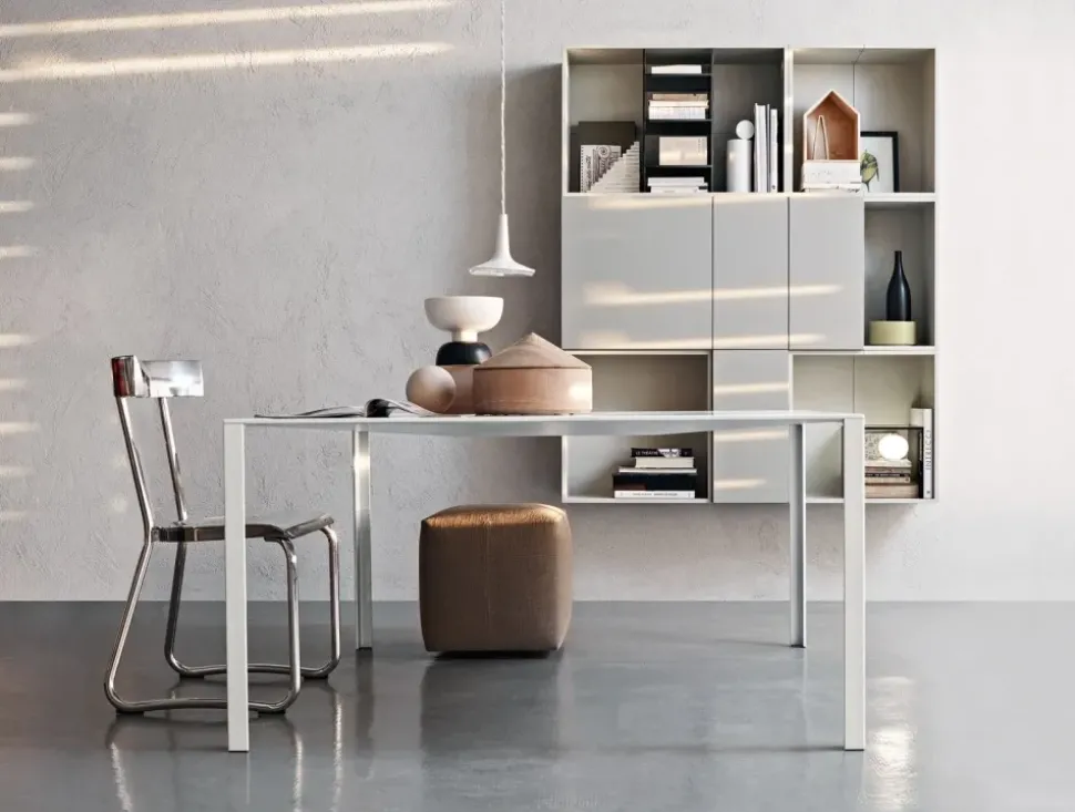 Tavolo in metallo rettangolare Less less Molteni & c in Offerta Outlet