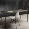 Tavolo in metallo rettangolare Iron La seggiola in offerta outlet