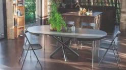 Tavolo in offerta outlet modello Fahrenheit round super di Altacom