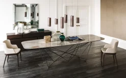 Tavolo in offerta outlet modello Gordon keramik di Cattelan italia