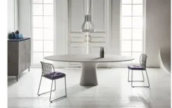 Tavolo in pietra ellittico Podium Bontempi a prezzo ribassato