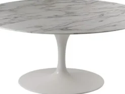 Tavolo in pietra ovale Saarinen made in italy 199x121 Artigianale in offerta outlet