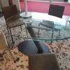 Tavolo in vetro ovale One Easyline a prezzo ribassato
