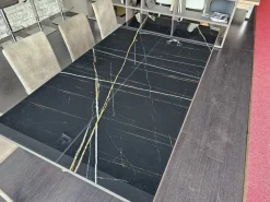 Tavolo in vetro rettangolare Random marble Ozzio a prezzo scontato