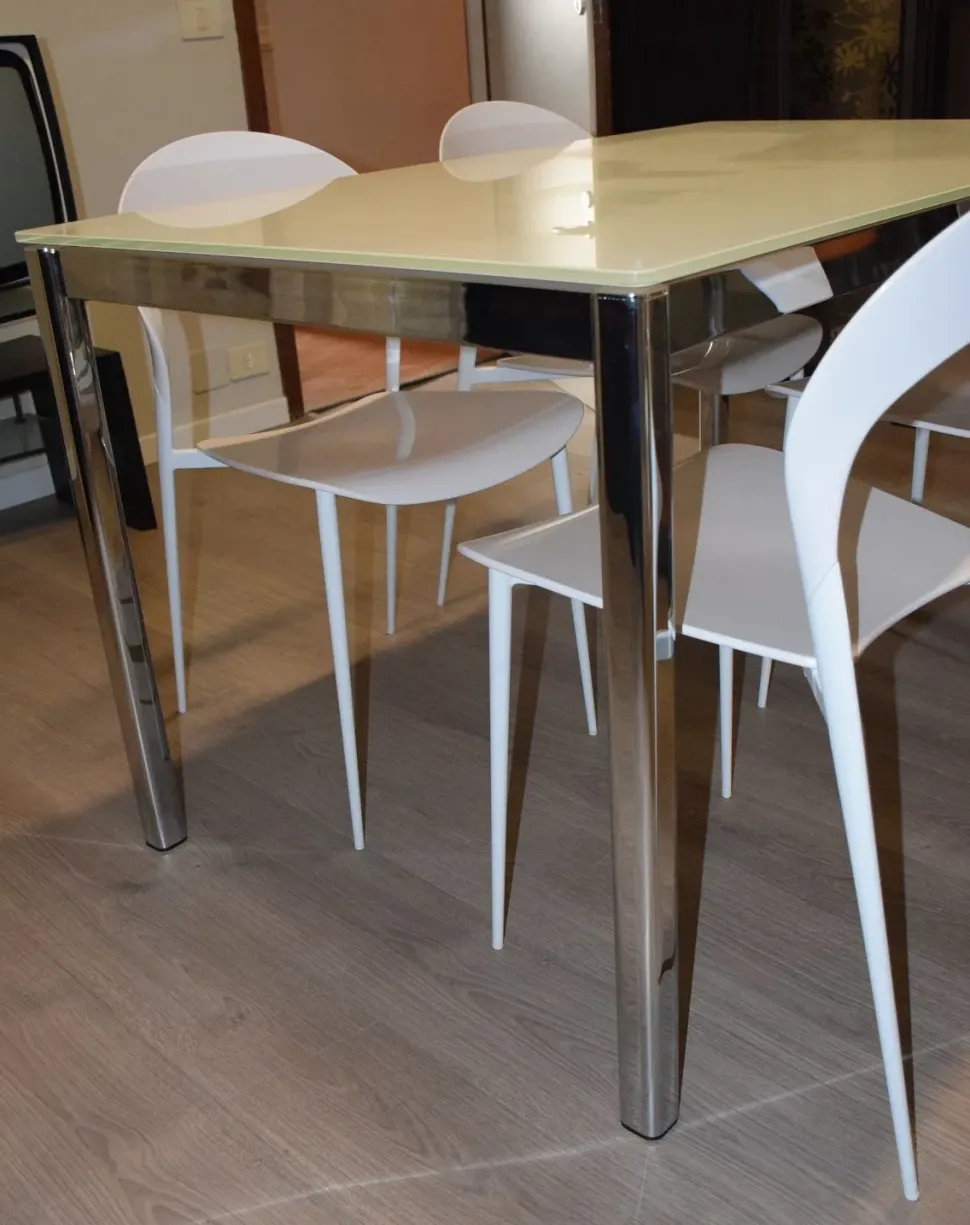 Tavolo in vetro rettangolare Performance Calligaris in offerta outlet
