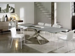 Tavolo in vetro rettangolare Artistico Bontempi in offerta outlet