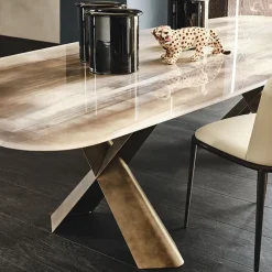 Tavolo in vetro rettangolare Mad max crystalart Cattelan italia a prezzo ribassato