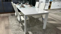 Tavolo in vetro rettangolare Diamante La casa moderna in offerta outlet