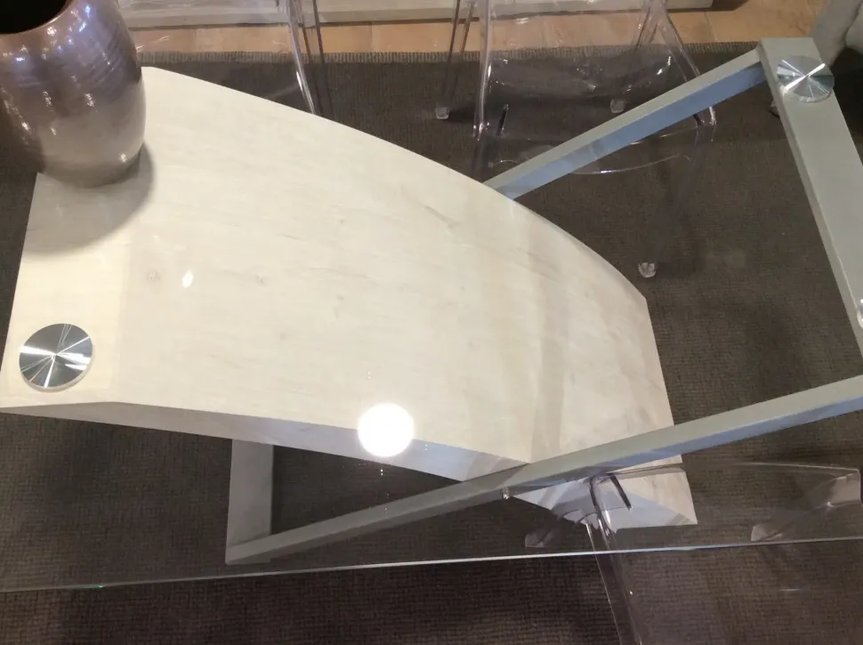 Tavolo in vetro rettangolare Unique Artigianale a prezzo scontato