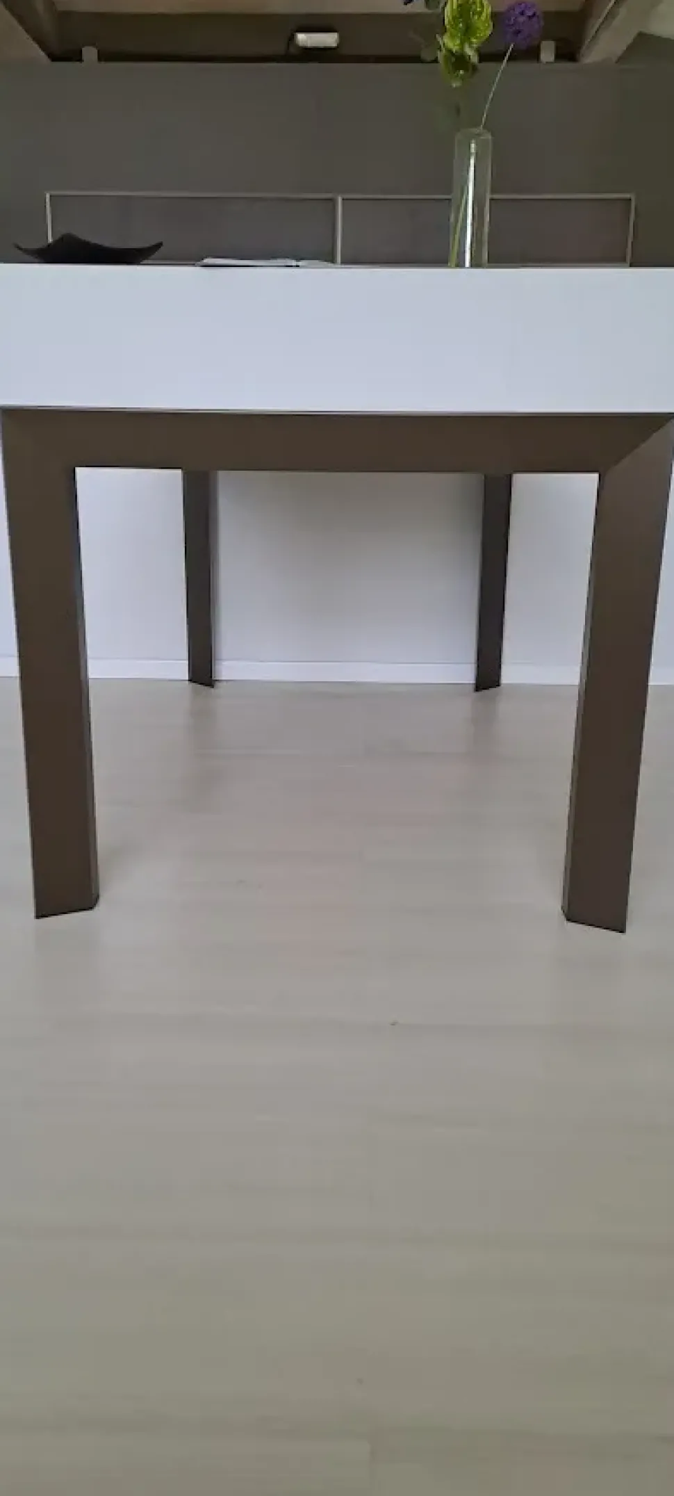 Tavolo in vetro rettangolare Genio Bontempi in offerta outlet