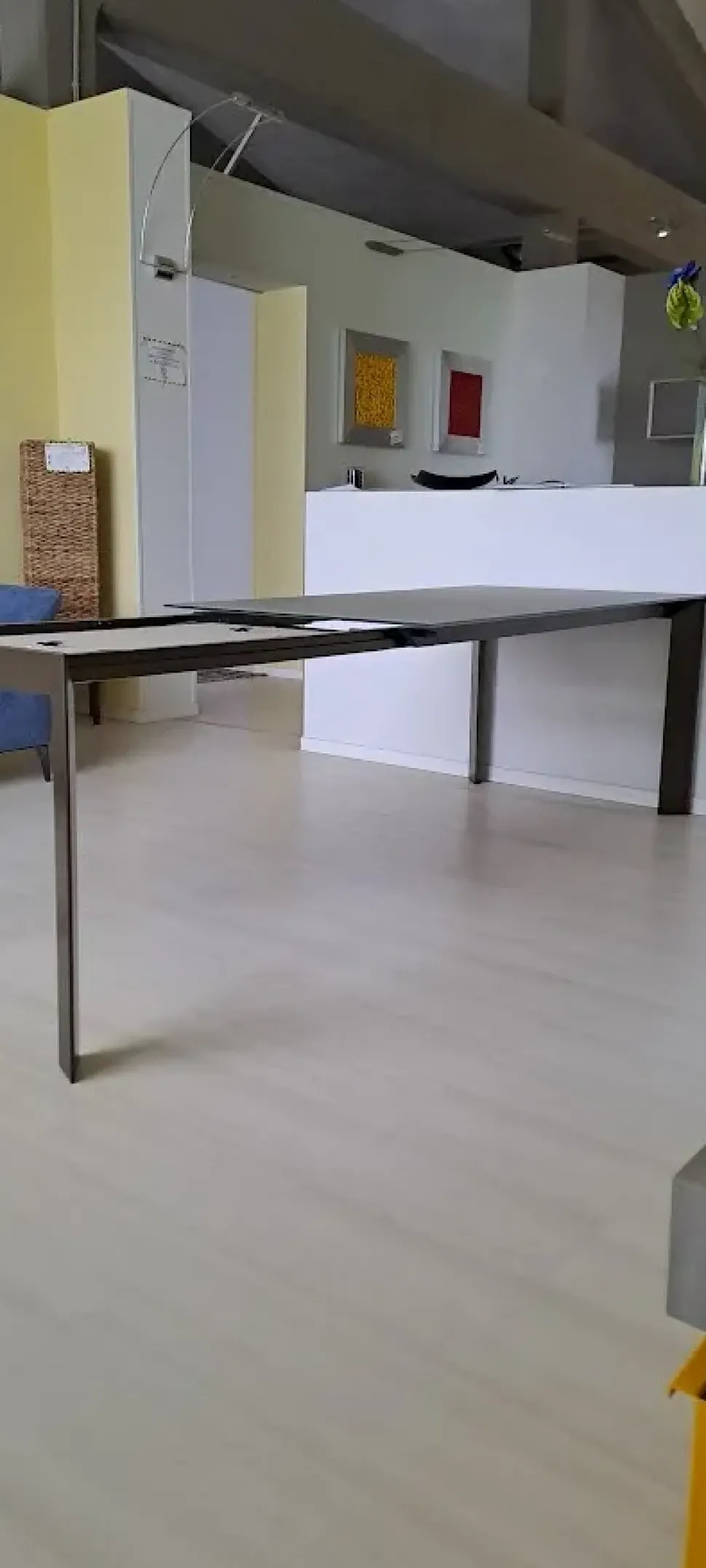 Tavolo in vetro rettangolare Genio Bontempi in offerta outlet