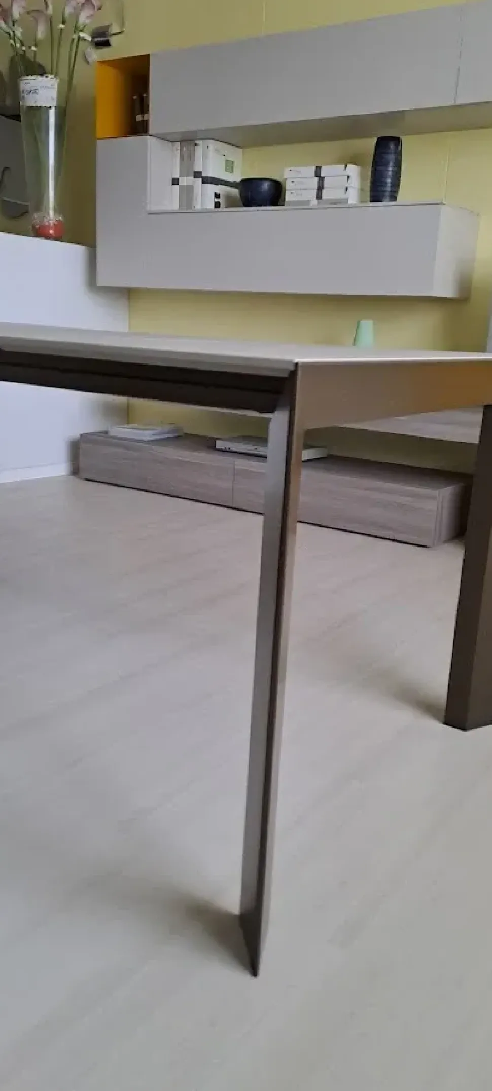 Tavolo in vetro rettangolare Genio Bontempi in offerta outlet