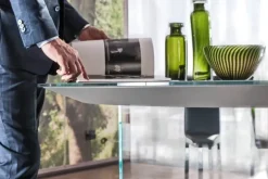 Tavolo in vetro rotondo Air tondo vetro Lago a prezzo ribassato