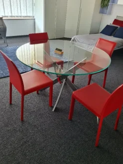 Tavolo in vetro rotondo Barone Bontempi a prezzo scontato