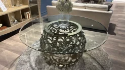 Tavolo in vetro rotondo Medea Giusti portos in offerta outlet