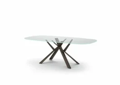 Tavolo in vetro sagomato Diago Easyline a prezzo scontato