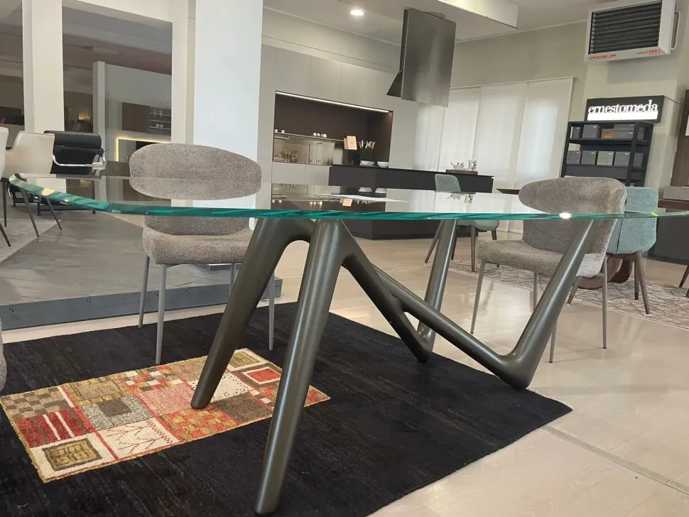 Tavolo in vetro sagomato Tavolo esse Compar a prezzo scontato