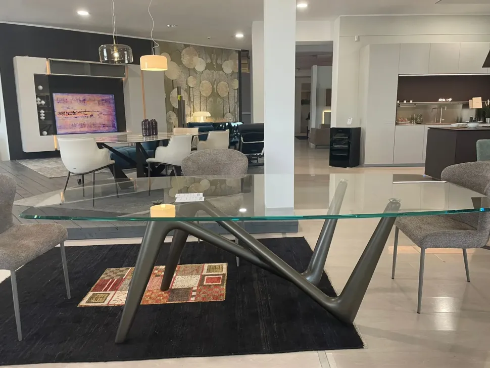 Tavolo in vetro sagomato Tavolo esse Compar a prezzo scontato