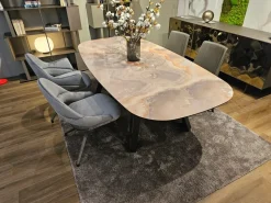 Tavolo in vetro sagomato Papillon Ozzio a prezzo scontato