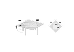 Tavolo Loto allungabile 120x120 Lago a prezzo scontato