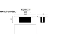 Tavolo Md work Tavolo luxury oro o argento  PREZZI OUTLET -37%