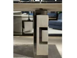 TAVOLO Md work Luxury italia nabuk e marmo SCONTATO a PREZZI OUTLET