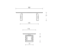 TAVOLO Md work Luxury italia nabuk e marmo SCONTATO a PREZZI OUTLET