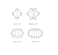 TAVOLO Md work Tavolo rotondo allungabile cemento SCONTATO a PREZZI OUTLET