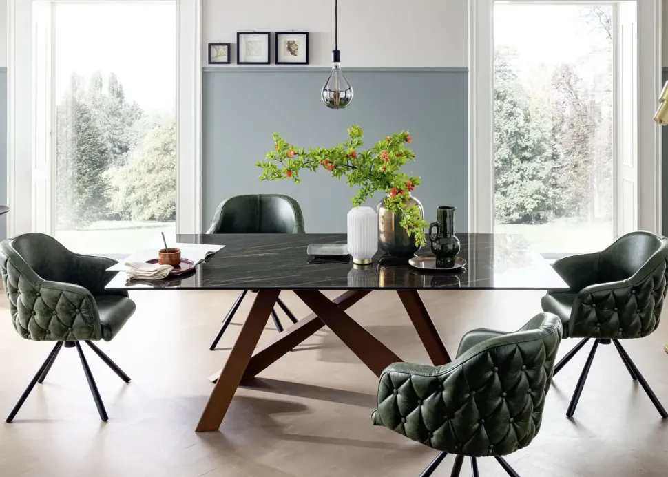 Tavolo Metal in legno rovere massello di Alta corte scontato del 30%