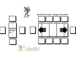 Tavolo modello Elena di Sabatini