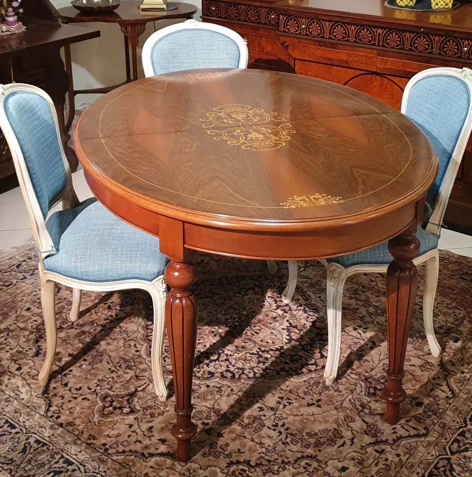 Tavolo Ovale allungabile di Artigianale scontato del 50%