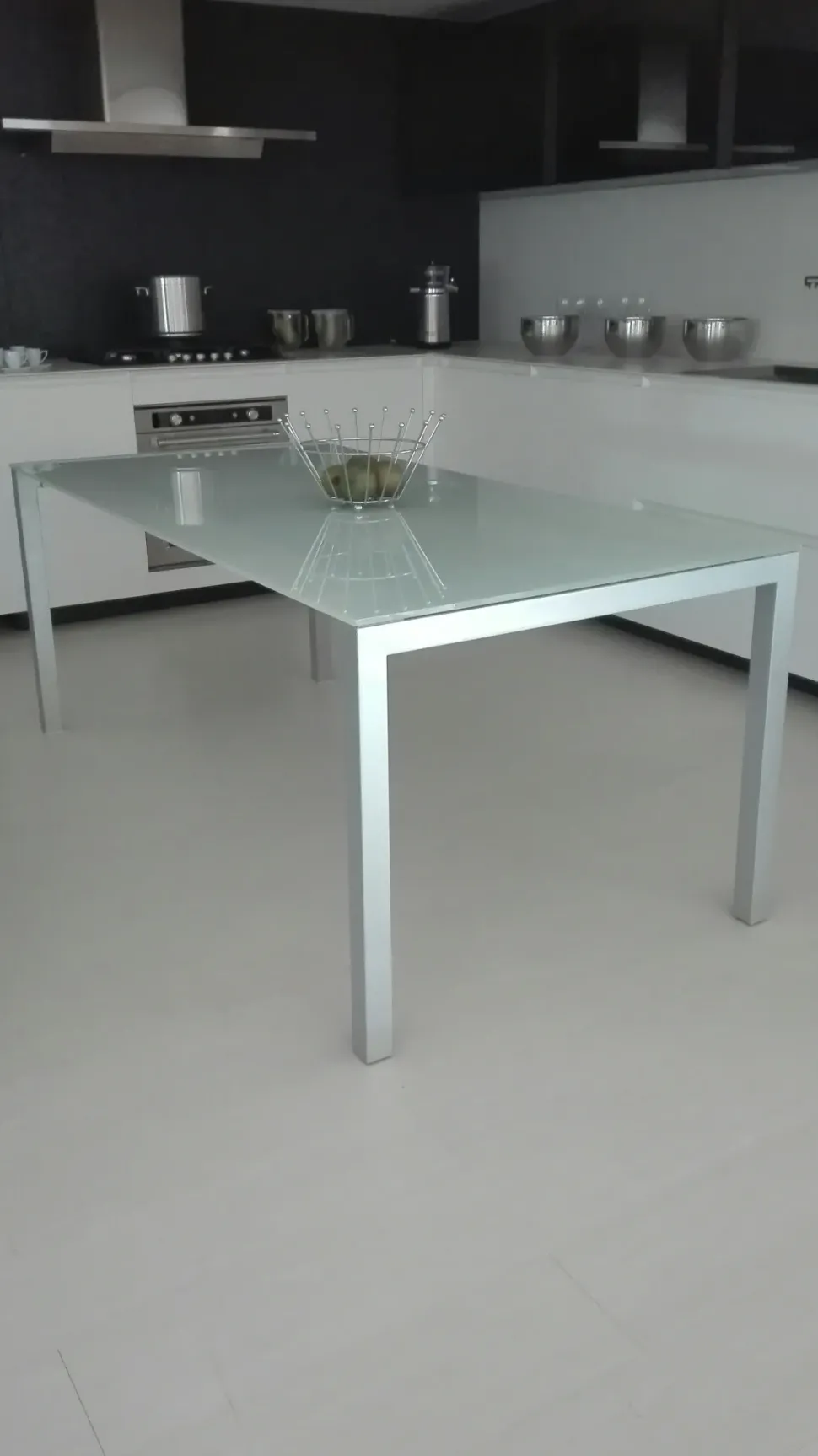 Tavolo Paso Bontempi casa in vetro Allungabile