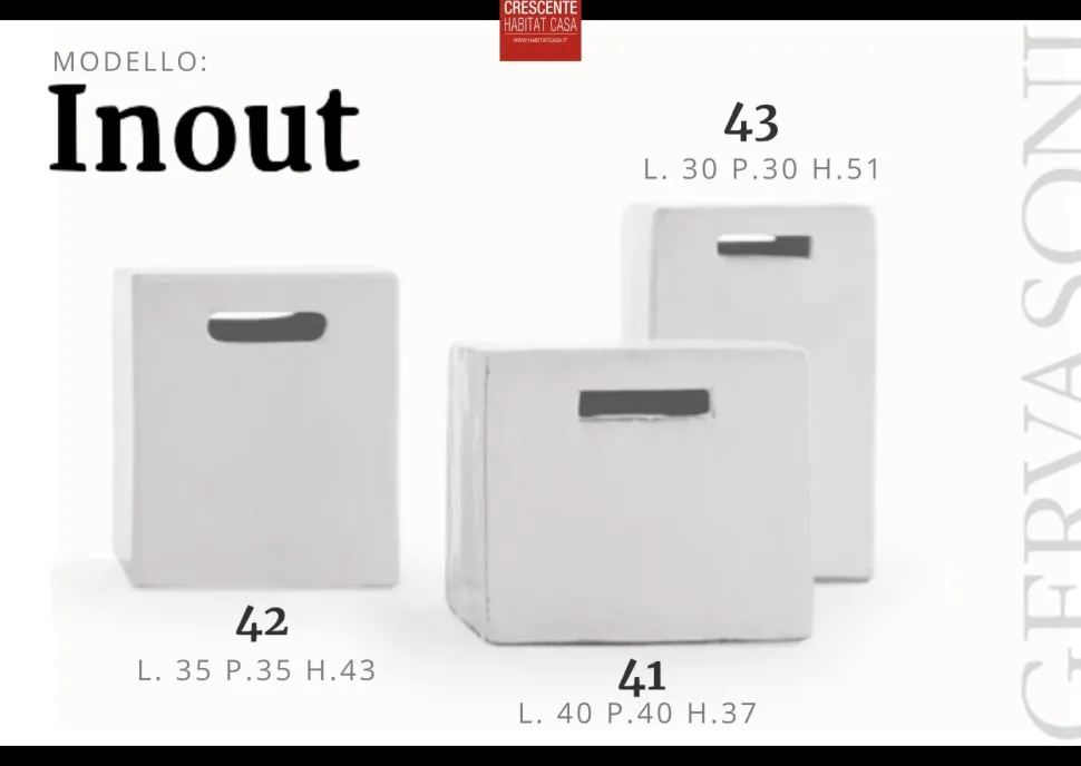 Tavolo per l'esterno Inout 42 Gervasoni a prezzo ribassato