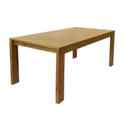 Tavolo per l'esterno modello Tavolo fisso legno teak 200 Outlet etnico a prezzi convenienti