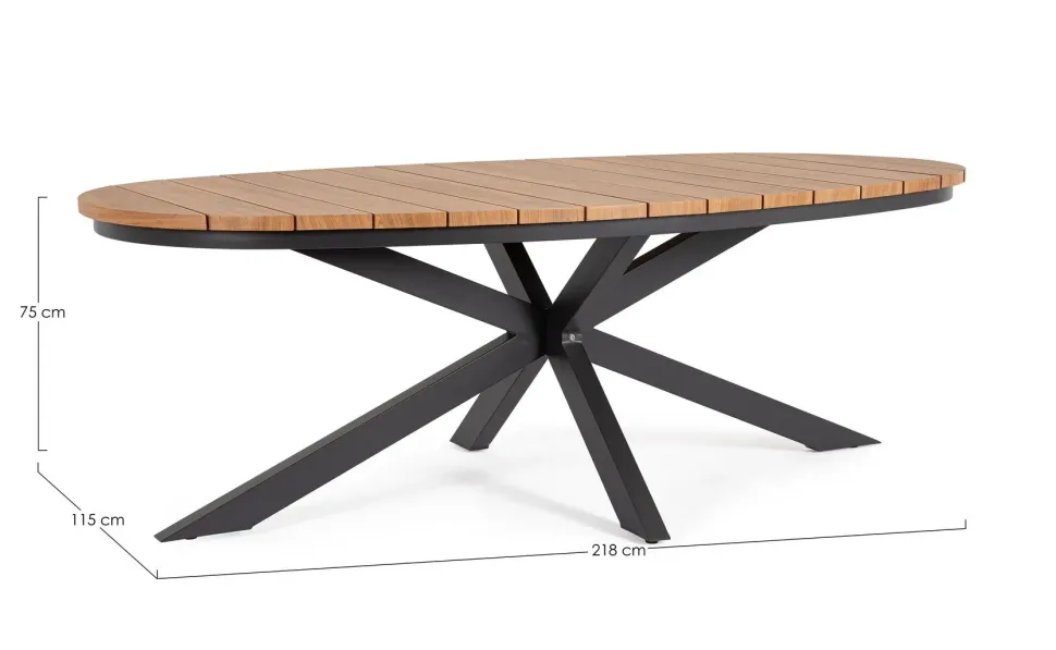 Tavolo per l'esterno modello Tavolo zelmar con 6 poltroncine bizzotto Bizzotto con forte sconto