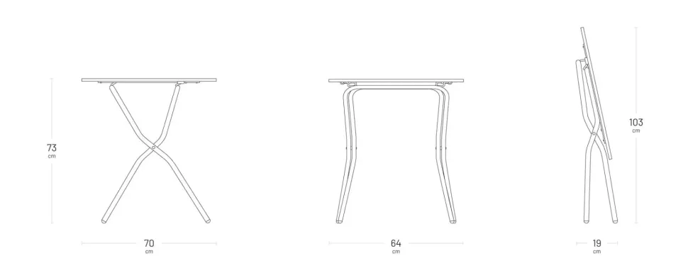 Tavolo per l'esterno Tavolo balcony verde moss lafuma a marchio Collezione esclusiva a prezzo ribassato
