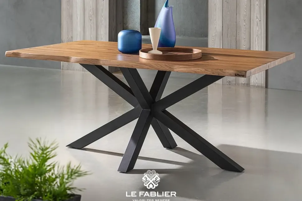 Tavolo Praga Le fablier in legno Fisso scontato 30%