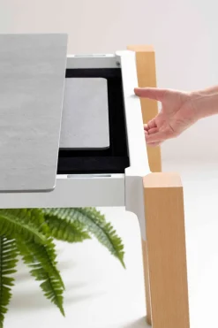 Tavolo Quadro Point house in laminato Allungabile scontato 20%