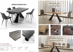 Tavolo Ragnar * La seggiola in laminato Rettangolare allungabile scontato 30%