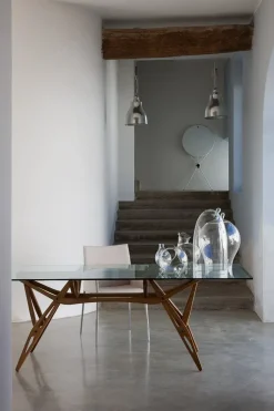 Tavolo Reale Zanotta in vetro Fisso scontato 20%