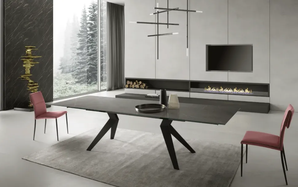 Tavolo Remedy t/1362 avcl Zamagna in ceramica Allungabile